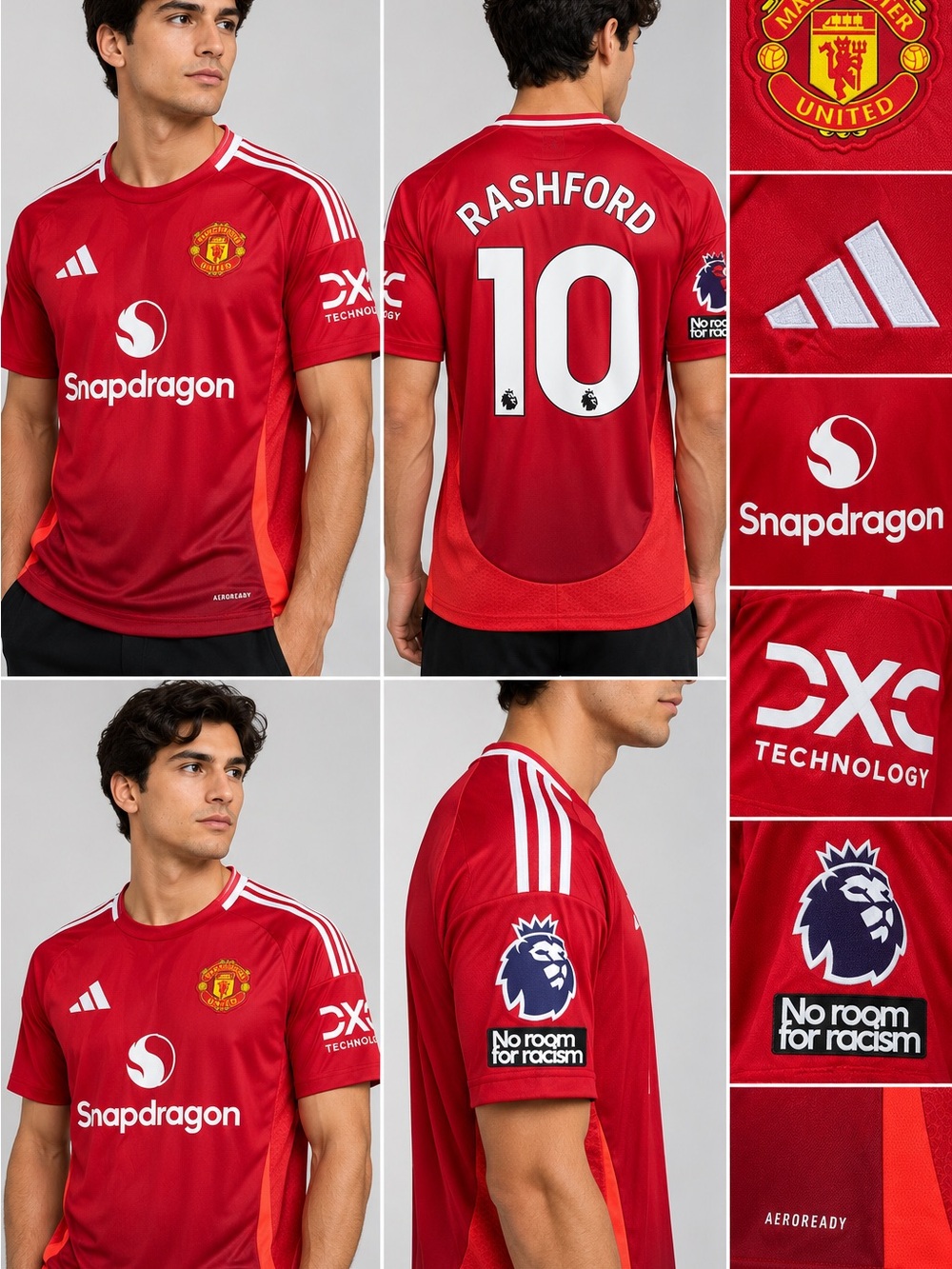 adidas Manchester United Red Rashford #10 Home Jersey new with out tags